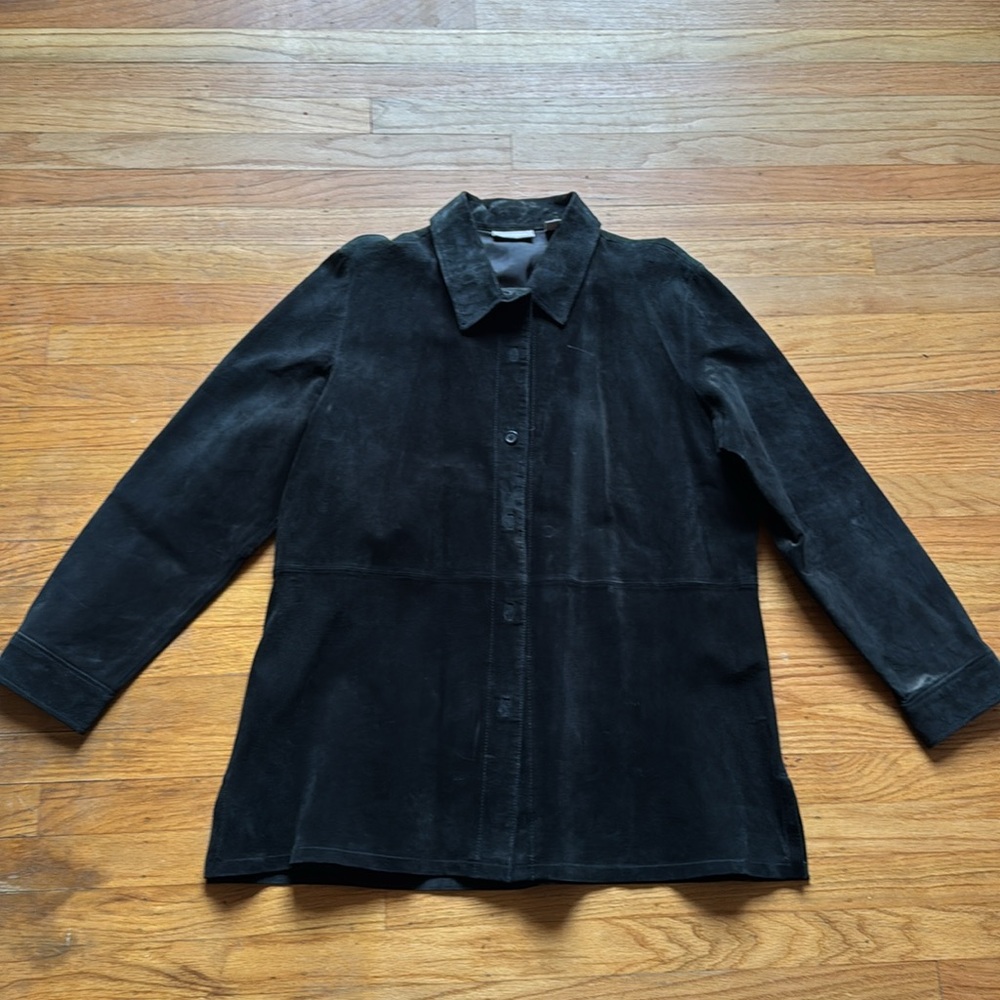 Vintage Black Suede Jacket